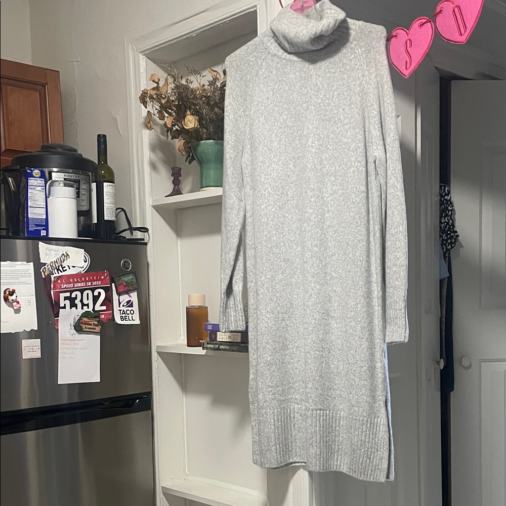 H&M midi turtleneck sweater dress